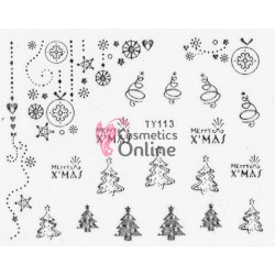 Stickere 3D cu Sarbatori de Iarna, Cod TY114 Silver